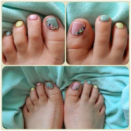 pedichiura pastel vara 2014